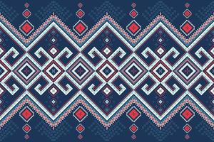 Geometric ethnic style seamless pattern. Design for fabric, wallpaper, background, carpet, clothing. Tribal ethnic vector texture. Vector illustration. Red, Green, Blue color.