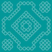 Decorative pattern, rhombus silhouette outline. Geometric background. Isolated vector