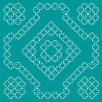 Decorative pattern, rhombus silhouette outline. Geometric background. Isolated vector