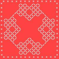 Decorative pattern, rhombus silhouette outline. Geometric background. Isolated vector