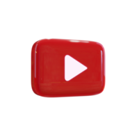 icône de rendu 3d youtube
