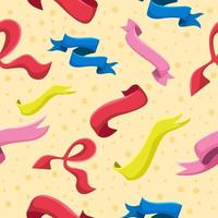 Seamless pattern Ribbons Background vector