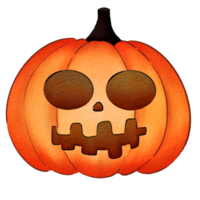 citrouille d'halloween aquarelle png