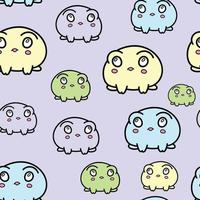 bullfrog pattern seamless vector