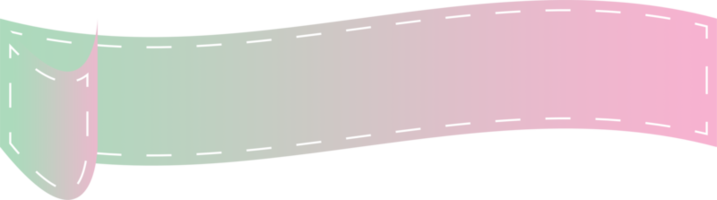 Pastel ribbon banner design png