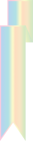 conception de bannière de ruban pastel png