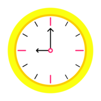 neuf heures, icône du design du signe de l'heure png