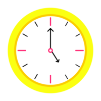 Five o'clock, time sign design icon