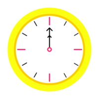 douze heures, icône du design du signe de l'heure