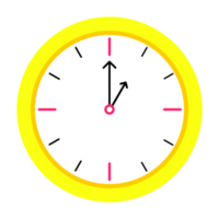 één uur, tijd teken ontwerp icoon png