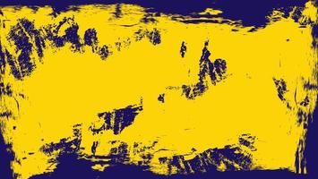 Abstract Bright Yellow Grunge Texture In Dark Purple Background vector