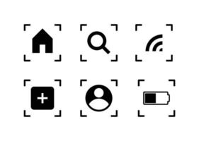 Simple icon bundles for mobile or desktop applications and website design