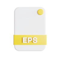 icône de formats de fichiers rendu 3d eps png