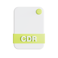 File Formats icon 3d render cdr png