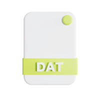 dateiformate icon 3d rendern dat png