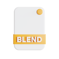 File Formats icon 3d render blend png