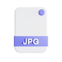 File Formats icon 3d render jpg png