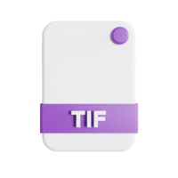 File Formats icon 3d render tif png