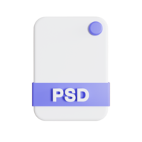 formato de arquivo ícone 3d renderização psd png