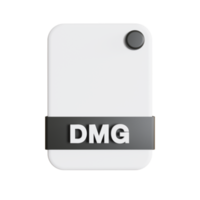 formato de archivo icono 3d render dmg png