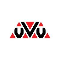 VVV triangle letter logo design with triangle shape. VVV triangle logo design monogram. VVV triangle vector logo template with red color. VVV triangular logo Simple, Elegant, and Luxurious Logo. VVV