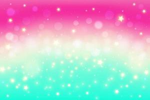 Pink turquoise gradient background for wallpaper design. Cool fluid background. Sunrise sky with stars and sparkles. Vector. vector