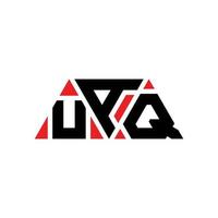 diseño de logotipo de letra triangular uaq con forma de triángulo. monograma de diseño del logotipo del triángulo uaq. plantilla de logotipo de vector de triángulo uaq con color rojo. logotipo triangular uaq logotipo simple, elegante y lujoso. uaq