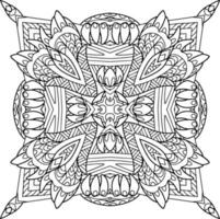 mandala element for colouring book vector