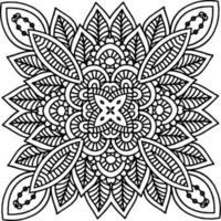 mandala element for colouring book vector