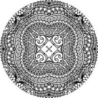 mandala element for colouring book vector