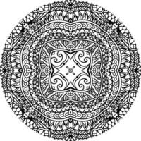 mandala element for colouring book vector