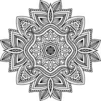 mandala element for colouring book vector