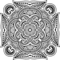 mandala element for colouring book vector