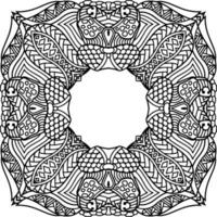 mandala element for colouring book vector