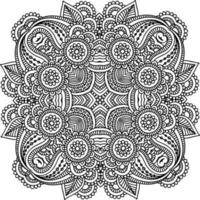 mandala element for colouring book vector