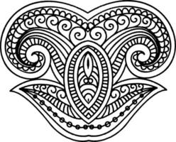 mandala element for colouring book vector