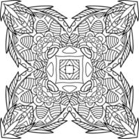 abstract mandala for colouring book vector