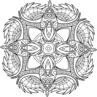abstract mandala for colouring book vector