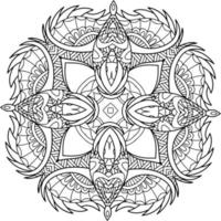 abstract mandala for colouring book vector