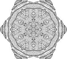abstract mandala for colouring book vector