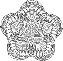 abstract mandala for colouring book vector