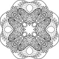 abstract mandala for colouring book vector