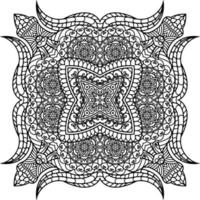 mandala element for colouring book vector