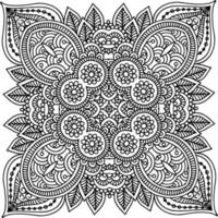 mandala element for colouring book vector