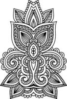 mandala element for colouring book vector