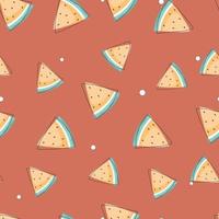 seamless pattern with summer ice cream background vector