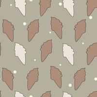 seamless pattern with summer ice cream background vector