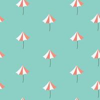 seamless pattern with cute summer beach background vector