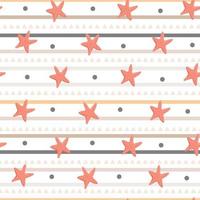 seamless pattern with cute summer beach background vector