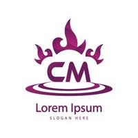 initial letter CM logo icon, inspiring logo designs for companies